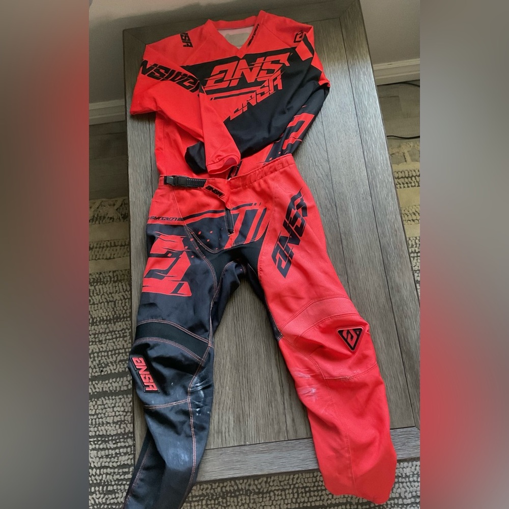 Red and Black Racing Suit